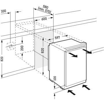Réfrigérateur 1 porte encastrable LIEBHERR UK1524-26 – Image 7