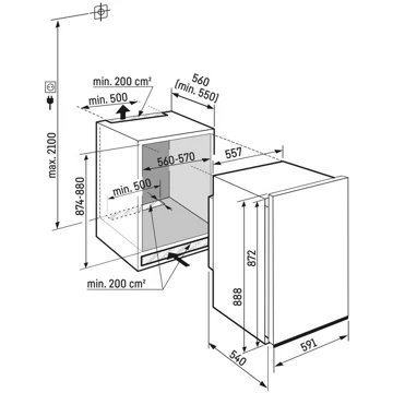 Réfrigérateur 1 porte encastrable LIEBHERR DRe3901-22 – Image 7