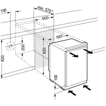 Réfrigérateur 1 porte encastrable LIEBHERR UK1524-25 – Image 10