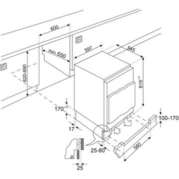 Réfrigérateur top encastrable SMEG U8C082DE – Image 4