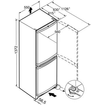 Réfrigérateur combiné LIEBHERR CUele231-26 – Image 6
