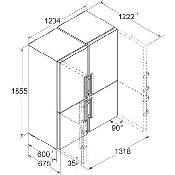 Réfrigérateur Américain LIEBHERR XCCsd5250-22 – Image 17
