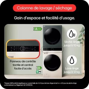 Lave linge séchant hublot LG F214WT8GRBE Washtower – Image 11