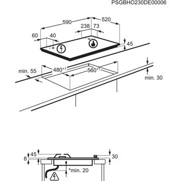 Table gaz ELECTROLUX KGG643753K – Image 6