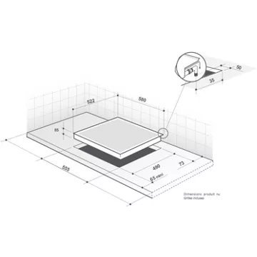 Table gaz DE DIETRICH DPE4610X – Image 3