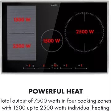 Table vitrocéramique KLARSTEIN Delicatessa 77 Hybrid Prime – Image 4