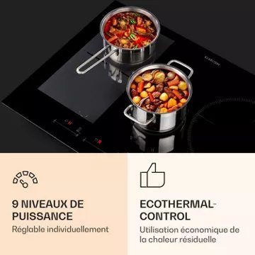 Table vitrocéramique KLARSTEIN Delicatessa 77 Hybrid - 7000W – Image 5