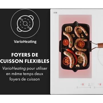 Table vitrocéramique KLARSTEIN Delicatessa 77 Hybrid - Blanc – Image 3