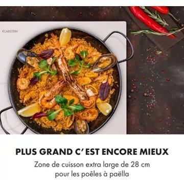 Table vitrocéramique KLARSTEIN Delicatessa 77 Hybrid - Blanc – Image 9