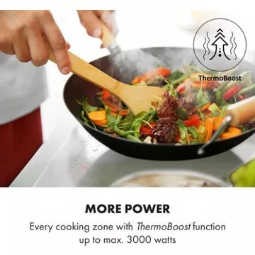 Table vitrocéramique KLARSTEIN Delicatessa 90 Hybrid - Blanc – Image 7