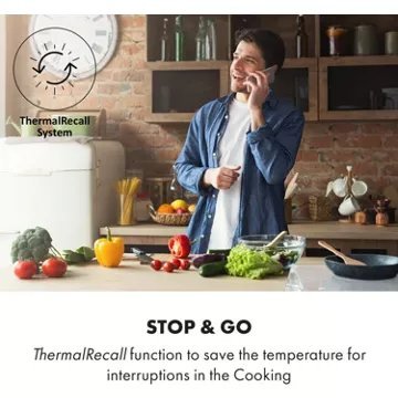 Table vitrocéramique KLARSTEIN Delicatessa 90 Hybrid - Blanc – Image 9