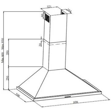 Hotte décorative murale LEISURE H92X – Image 2