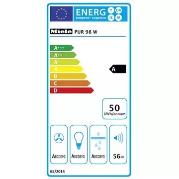 Hotte décorative murale MIELE PUR98W – Image 7