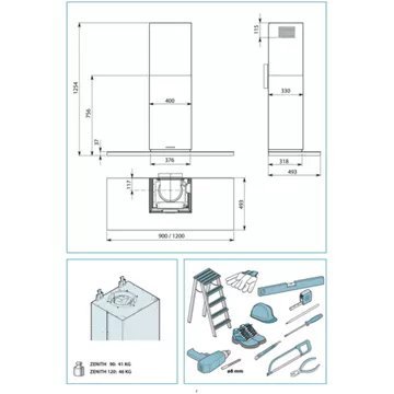 Hotte décorative murale FALMEC ZENIT2630 – Image 7