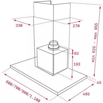 Hotte décorative murale TEKA DLH 986 T – Image 3