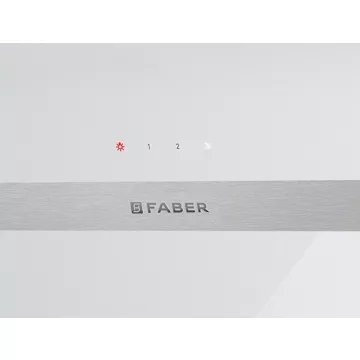 Hotte décorative murale inclinée FABER STEELMAX 800 BLANC/INOX – Image 7