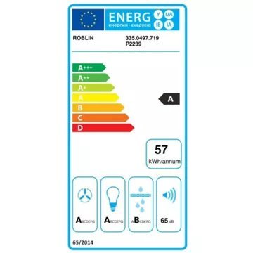 Hotte décorative îlot ROBLIN CYLINDRE 370 INOX – Image 3