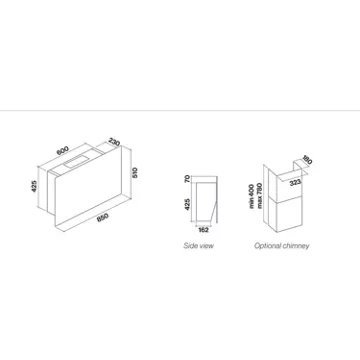 Hotte décorative murale FALMEC COVER1440 – Image 5