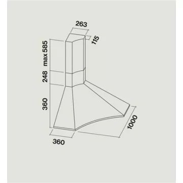 Hotte décorative murale FALMEC ELIOS1540 – Image 4