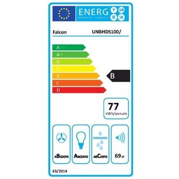 Hotte décorative murale FALCON UNBHDS100BL/ – Image 2