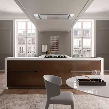 Hotte plafond ROBLIN INSPIRATION 1000 VERRE BLANC – Image 2