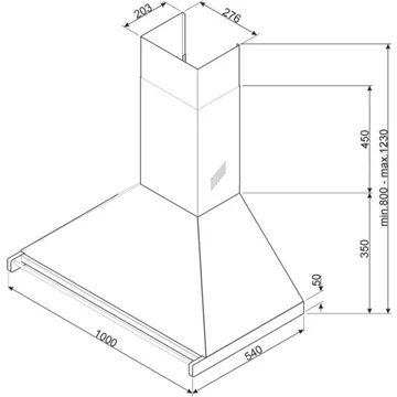 Hotte décorative murale SMEG KD100HXE – Image 6