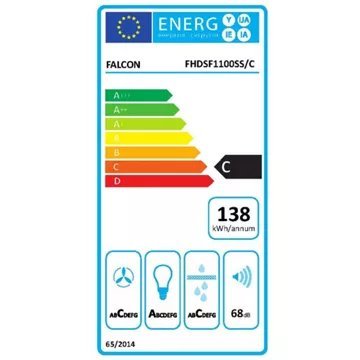 Hotte décorative murale FALCON PKR ULT PLAT 110 INOX – Image 2