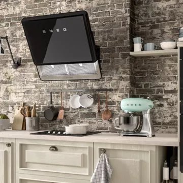 Hotte décorative murale inclinée SMEG KFAB75BL – Image 6