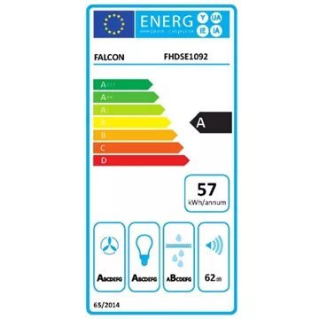 Hotte décorative murale FALCON PKR110 SUP/EXT CREM/CHROM – Image 2