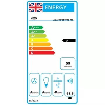 Hotte décorative murale AGA AGA-HOOD-990 PH-WHT – Image 3