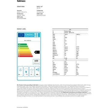 Hotte décorative murale FALMEC ZENIT2430 – Image 10