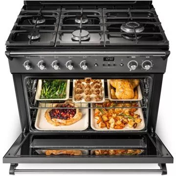 Piano de cuisson gaz FALCON CLASSIC FX TAB GAZ 90 CM ARDOISE CHROME – Image 3