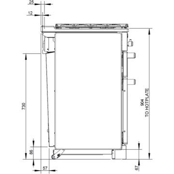 Piano de cuisson gaz FALCON KITCHENER 90 Mixte INOX CHROME – Image 4