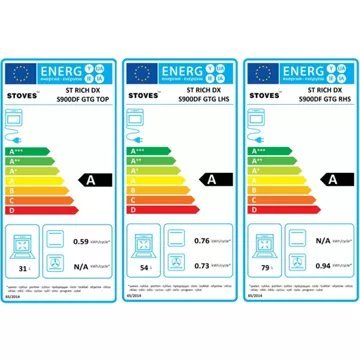 Piano de cuisson gaz STOVES RICHMOND GLASS 90 DFT NOIR – Image 6