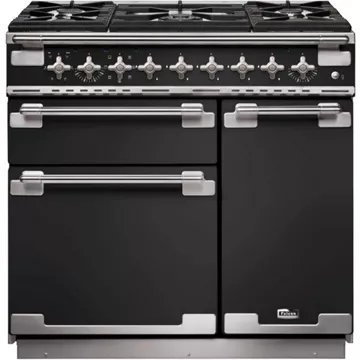 Piano de cuisson gaz FALCON ELISE 90 CHARBON Mat satiné NICKEL – Image 2