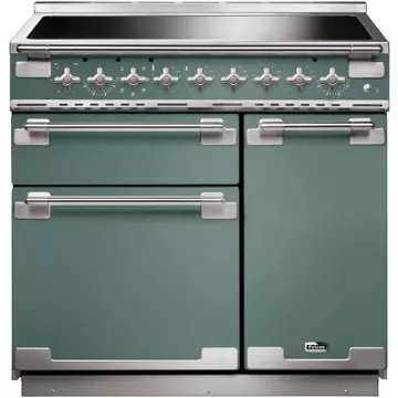 Piano de cuisson induction FALCON ELISE 90 VERT MINERAL MAT NICKEL BROSSÉ – Image 3