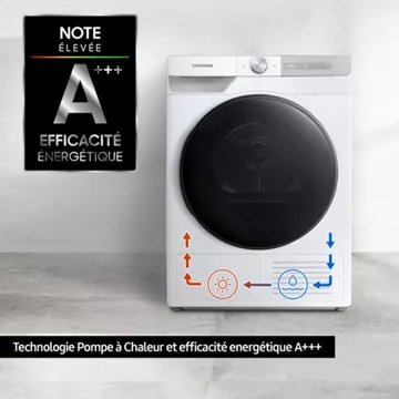 Sèche linge pompe à chaleur SAMSUNG DV90T7240BH – Image 4