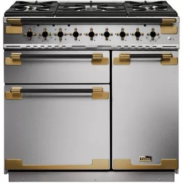 Piano de cuisson gaz FALCON ELISE LUXE TAB GAZ 90 CMINOX et NOIR L – Image 2
