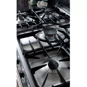 Piano de cuisson gaz FALCON Semi Pro DELUXE 100 FAUVE NICKEL BROSSÉ – Image 3