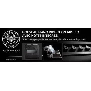 Piano de cuisson induction aspirante BERTAZZONI PROCH94I1EXT inox – Image 2