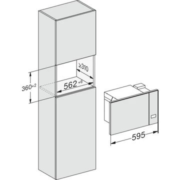 Micro ondes encastrable MIELE M 2230 SC – Image 4