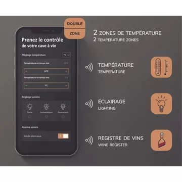 Cave à vin polyvalente LA SOMMELIERE APOGEE190DZ – Image 13