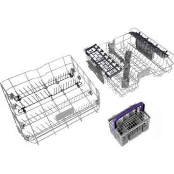 Lave vaisselle encastrable BEKO BDIN16430 Glissières – Image 13