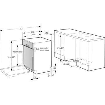 Lave vaisselle encastrable GORENJE GI672C60X – Image 5
