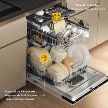 Lave vaisselle encastrable WHIRLPOOL W7IHT58T SupremeSilence MaxiSpace – Image 11