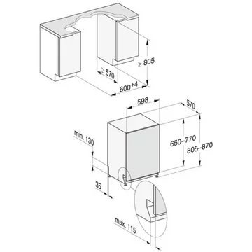 Lave vaisselle encastrable MIELE G7185 SCVi XXL AutoDos – Image 9