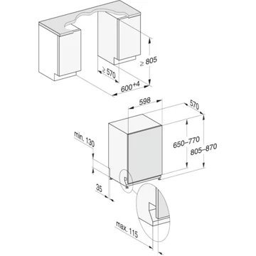 Lave vaisselle encastrable MIELE G 7655 SCVi XXL AutoDos – Image 8