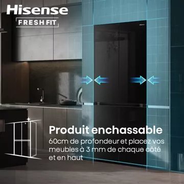 Réfrigérateur multi portes HISENSE RQ768N4GBE freshfit – Image 3