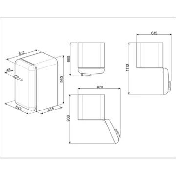 Réfrigérateur top SMEG FAB10RDLM5 24H du Mans – Image 11