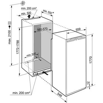 Réfrigérateur 1 porte encastrable LIEBHERR IRBD5170-20 – Image 8